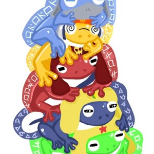 Sgt Frog Platoon Stack Sticker - Etsy