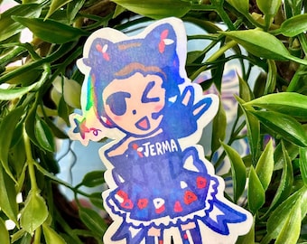 Cyber Jerma Love Live Holo Sticker