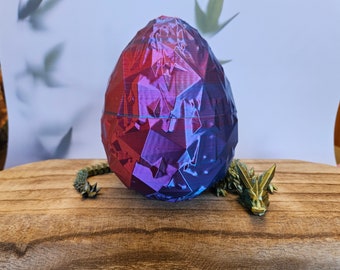Articulated 3D Printed Flexi Dragon with Dragon Egg