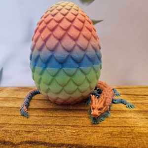 Drago stampato in 3D / Drago lunare / Giocattolo agitato drago articolato / Giocattolo antistress sensoriale
