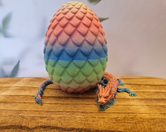 3D Printed Lunar Dragon: Articulated Fidget Toy