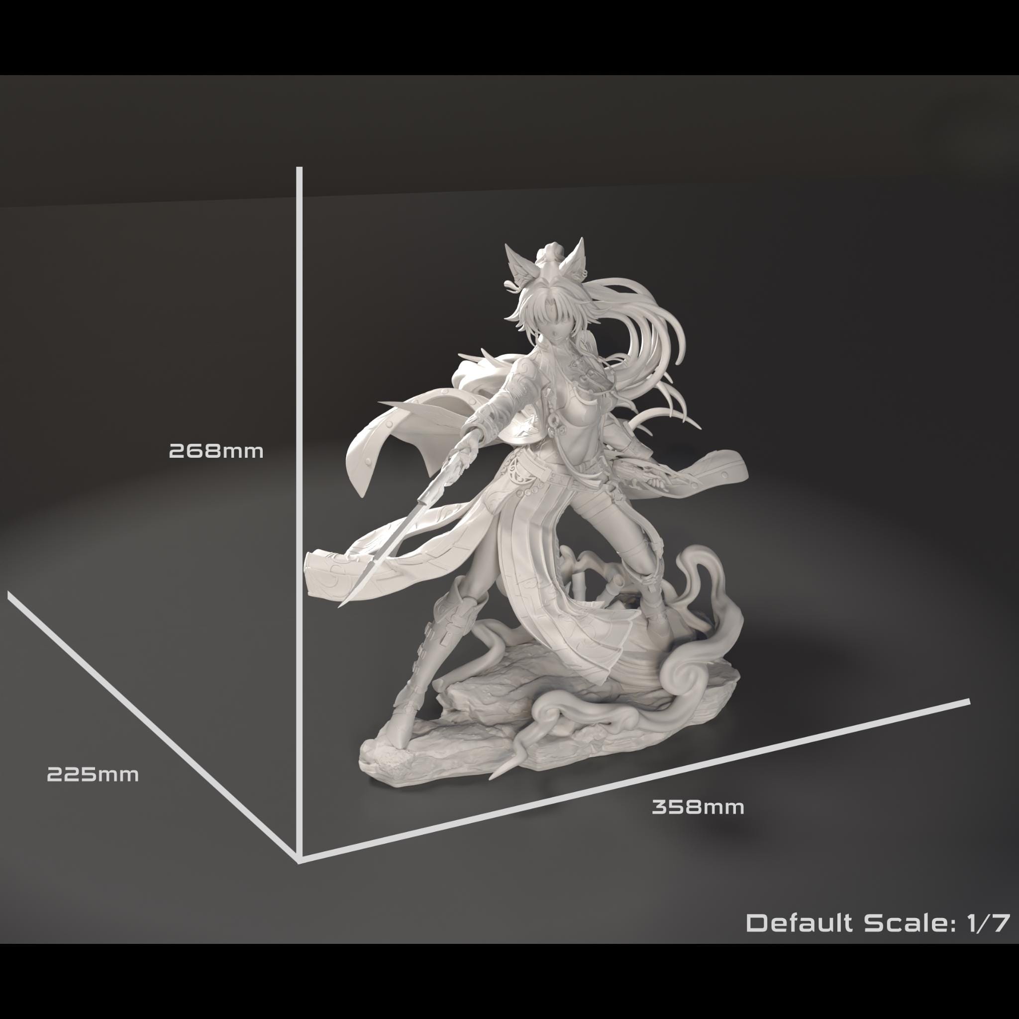 Fei Xiao Figure, 1:7 Scale, 268 Mm - Honkai Star Rail HSR - 16k High Res.  3D Print - Premium Material - Waifu, Unpainted Model Kit, Garage Kit - Etsy