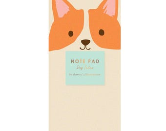 CORGI & DOGS NOTEPAD by Girl of All Work | Animals, Dogs, Memo, Reminder, Office, Planners, Notebook, Stationery