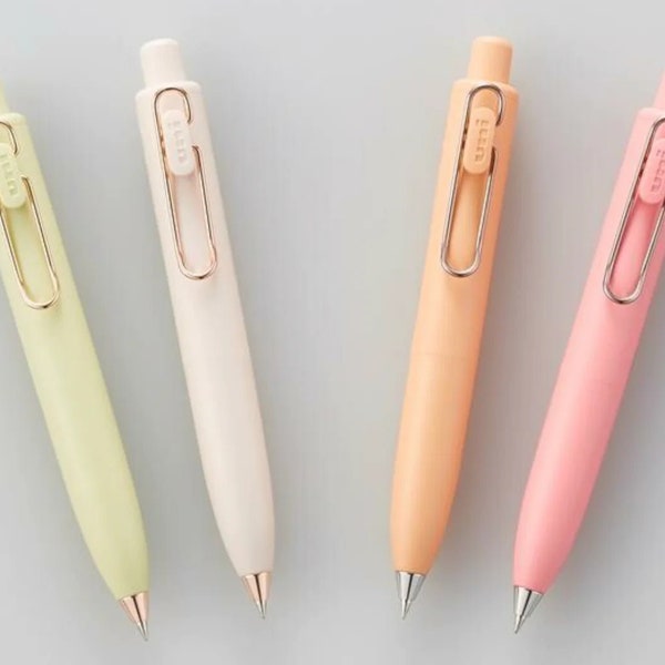 RESTOCK! Limited Edition - Rose Gold Uniball One P Gel Pen | 0.38 & 0.5 mm Black Ink - Office Supplies, Student Office Gifts, Planners