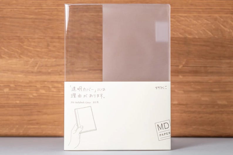 Midori MD A5 Notebook Clear Cover for Journal and Planners