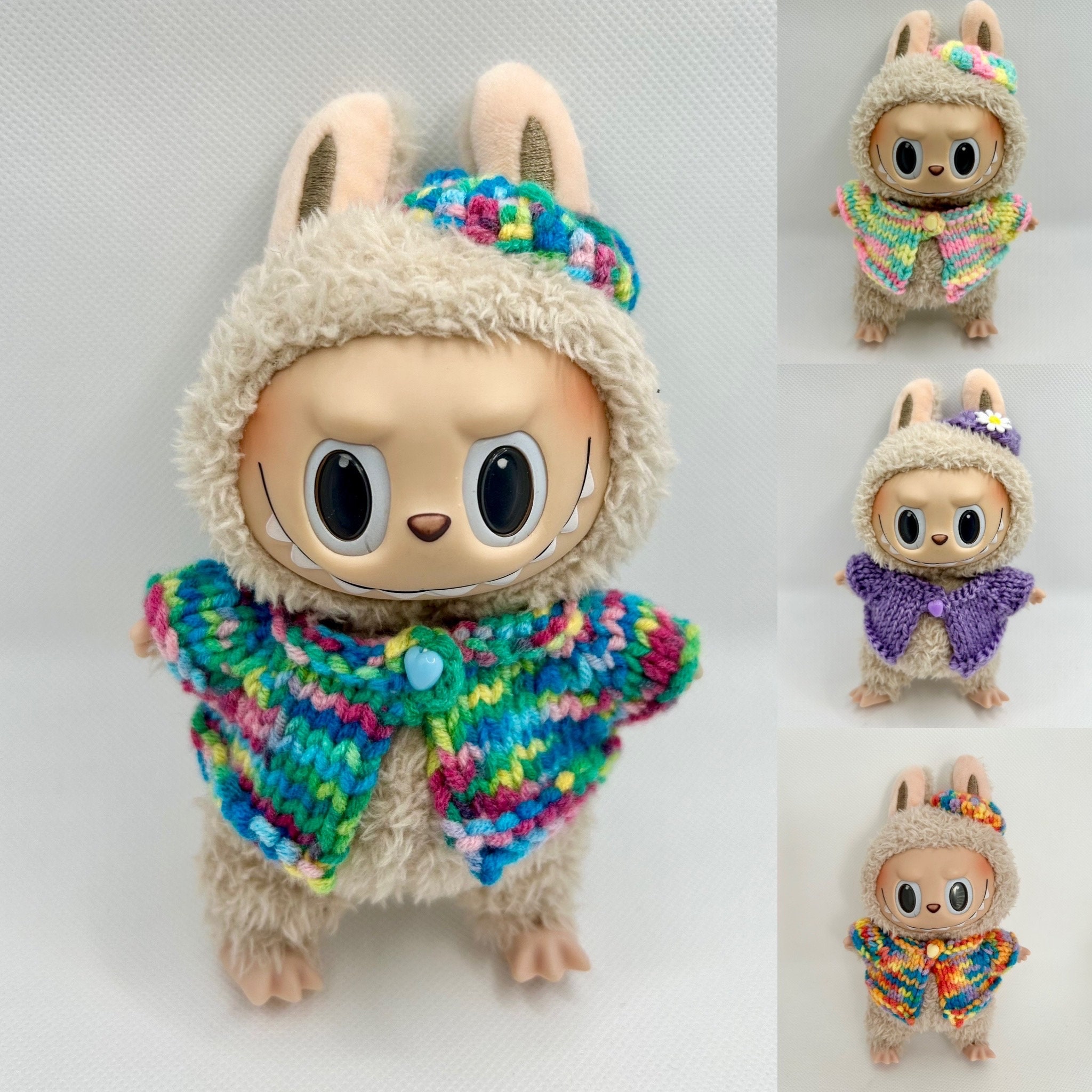 Handmade Beret & Cardigan Set for Labubu Monster - Etsy