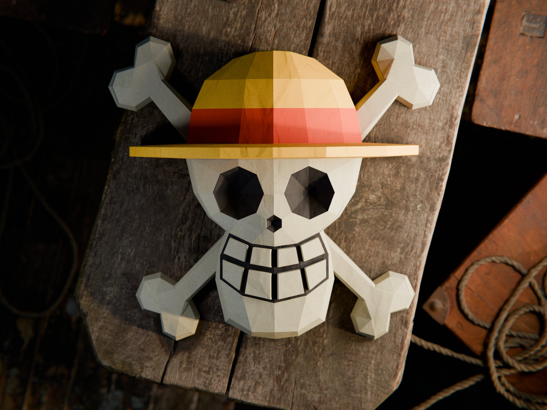 One Piece Lampe Totenkopf