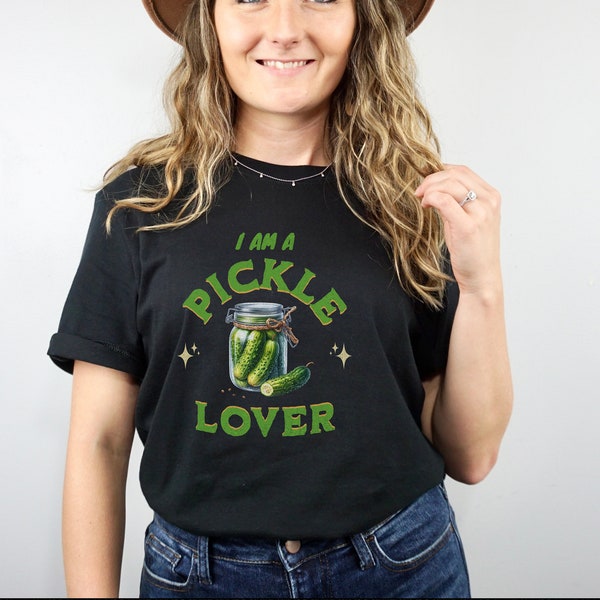 I Am a Pickle Lover Camicia T-shirt unica e divertente per gli appassionati di sottaceti, regalo perfetto per i buongustai, dichiarazione di stile eccentrico