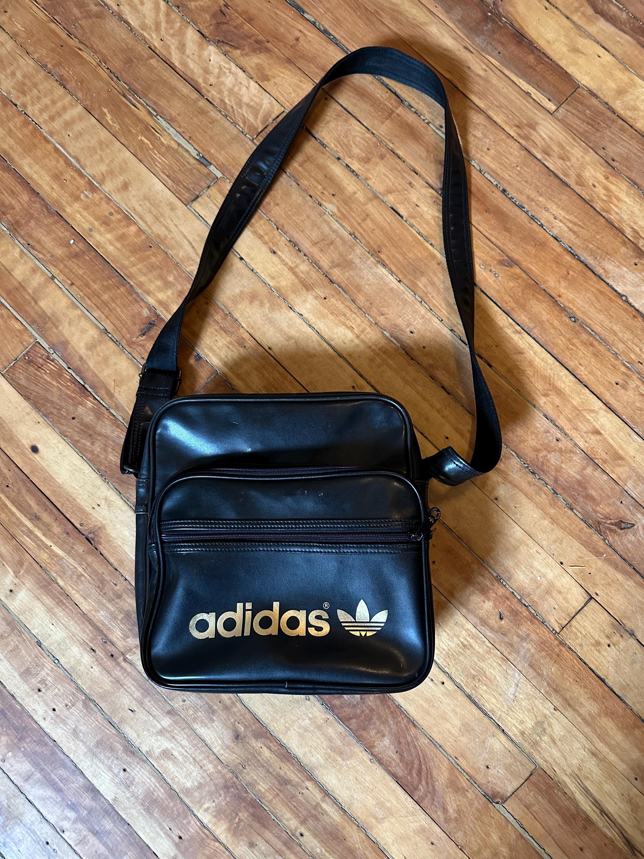 Vintage Messenger Bag, Adidas Shoulder Bag, 1980s Adidas Bag