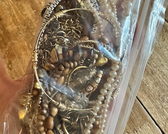 Mystery jewelry bag gold and silver  tone