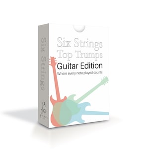 Six Strings Top Trumps – 52 gitaren gaan de strijd aan in dit ultieme kaartspel voor gitaarliefhebbers