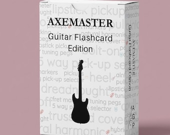 Axemaster gitarrkortspel: Flashcard Trivia-present för musiker