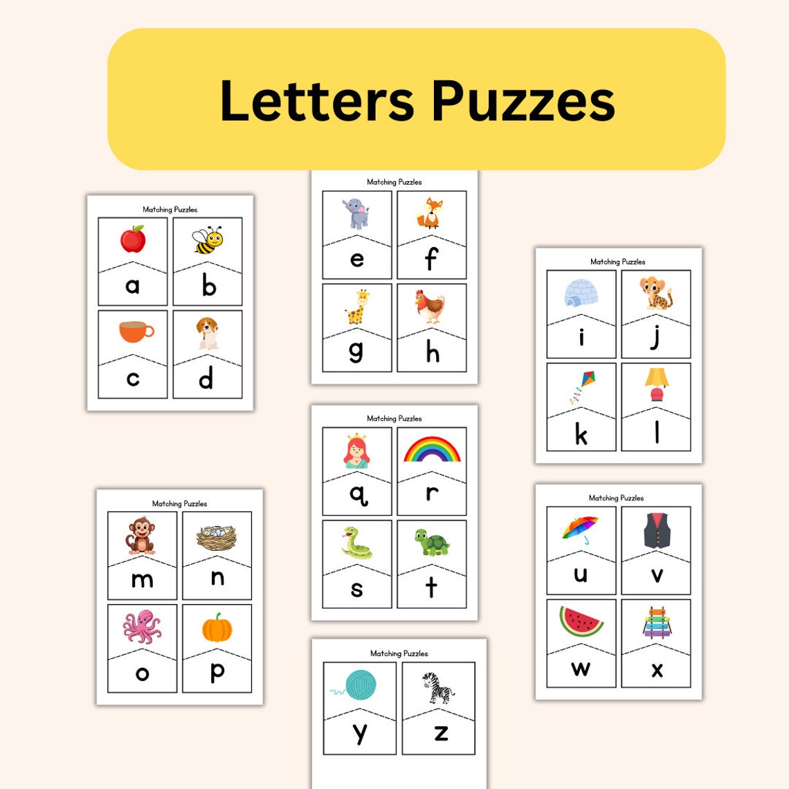 Alphabet Printable Letters Book Early Learning Resources 26 Tracing ...