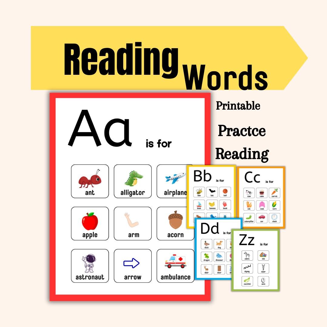 ABC Ready to Read: Posters That Teach Letters and Sounds Help Kids ...
