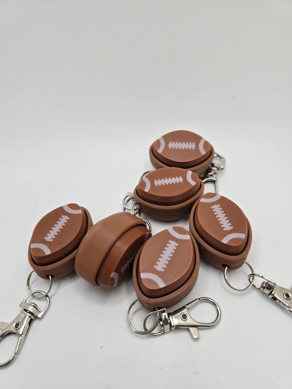 Touchdown Fidget Keychain | American Football Clicking Toy