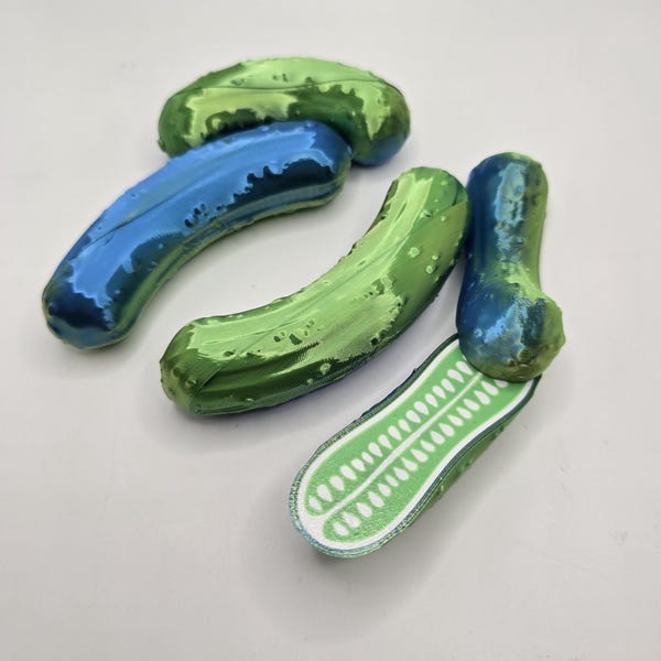 Pickle-fidgetspeeltje met magnetische kliksluiting – bevredigende klik, leuk in zakformaat, meerdere maten!