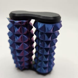 3D Printed Hand Roller – Chromatic Pyramid Texture Fidget Massager image 4