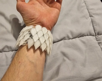 Glowing Dragon Scale Bracelet - 3D Printed Fantasy Jewelry