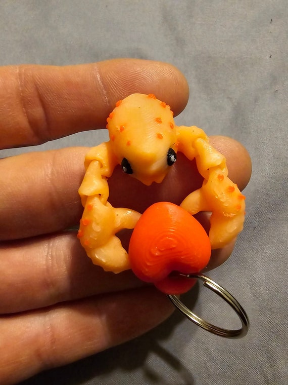 Lovable lobster keychain very cute color changing fidget toy gift