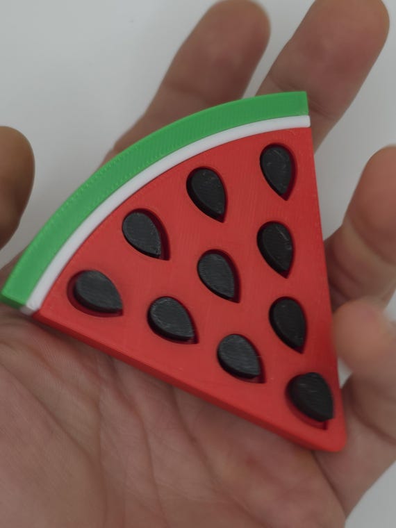 Watermelon Slice Fidget Toy 3D Printed Endless Fun