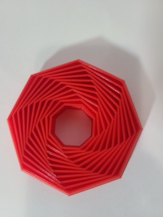 3D Printed Octagon Fidget Toy, Calming Sensory ASMR
