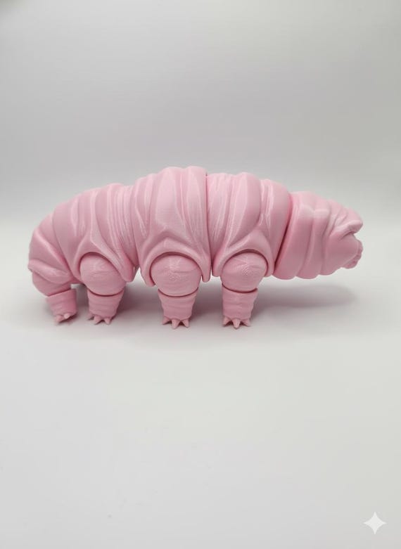 3D Printed Tardigrade Toy: Water Bear Gift for Science Lovers