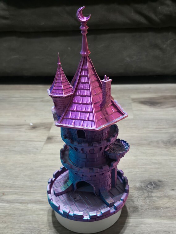 Mystical wizard temple dice tower for rolling D20s