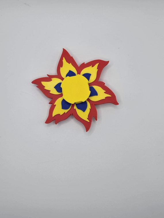 3D Printed Burning Flame Spinner (Animation only viewable through methods in description)