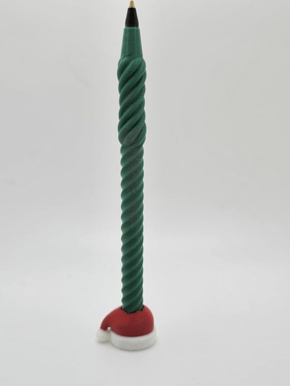 Spinning Santa Hat Pen Festive Fun Writing Tool