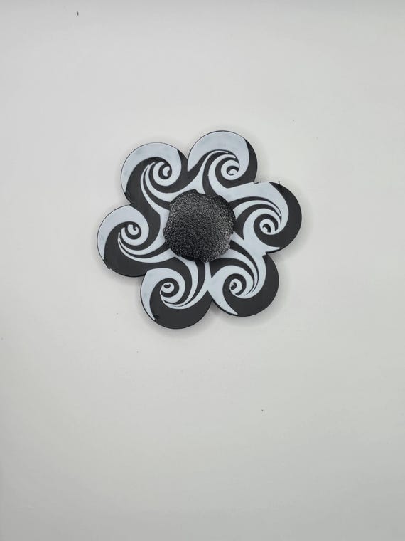 3D Printed Hypnotic Spiral Spinner (Animation only viewable through methods in description)