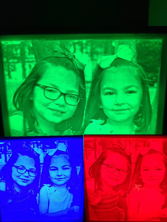 Custom 3D Printed Lithophane Light Box: Personalized Photo Art