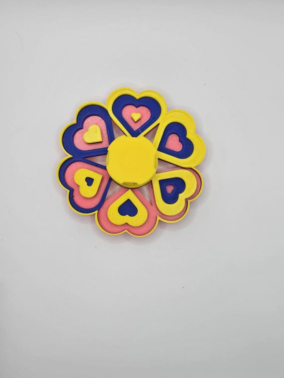 3D Printed Multicolor Beating Heart Spinner (Animation only viewable through methods in description)