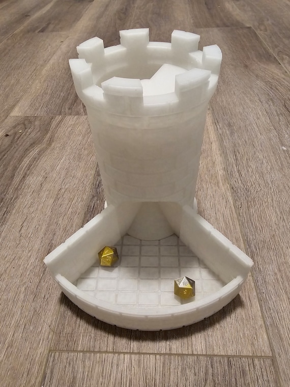 Rook's radiance glowing dice tower