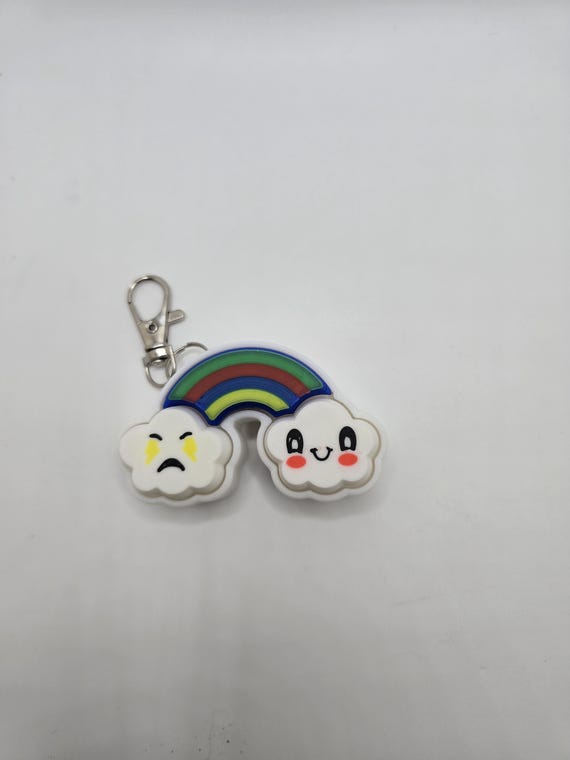 Weather Fidget Keychain: Rainbow Cloud Sensory Toy