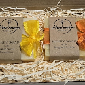 Handmade Beeswax & Honey Soap Gift Set