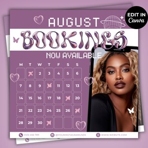 Hairstylist Booking Flyer Template Hair Special Flyer Book Now Hair Sale Flyer Bookings Available Wig Install Braids Booking Flyer Canva