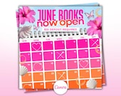 June Calendar Availability June Bookings Open Monthly Bookings Available June Books Flyer Hair Nail Makeup Braids Wig Install Flyer Canva