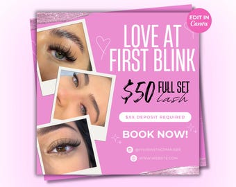 Valentines Booking Lash Sale Flyer, February Booking Flyer, Lash Appointment Flyer, New Year Bookings, Holiday Deals Lash Hair Nails Makeup