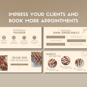 Acuity Scheduling Template Nail Tech Website Template Nail Tech Branding Nail Artist Booking Website Banners Canva Template image 3