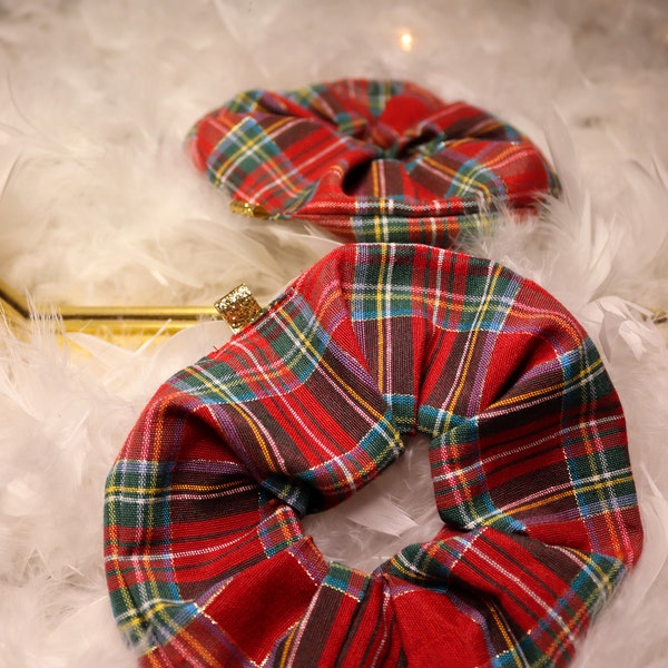 Chouchou Tartan brillant