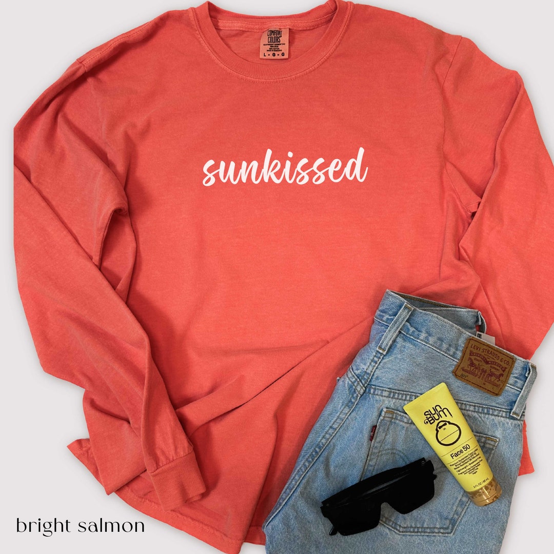 Sunkissed Tshirt Long Sleeve Summer Shirt Sunkissed Coconut Oversized