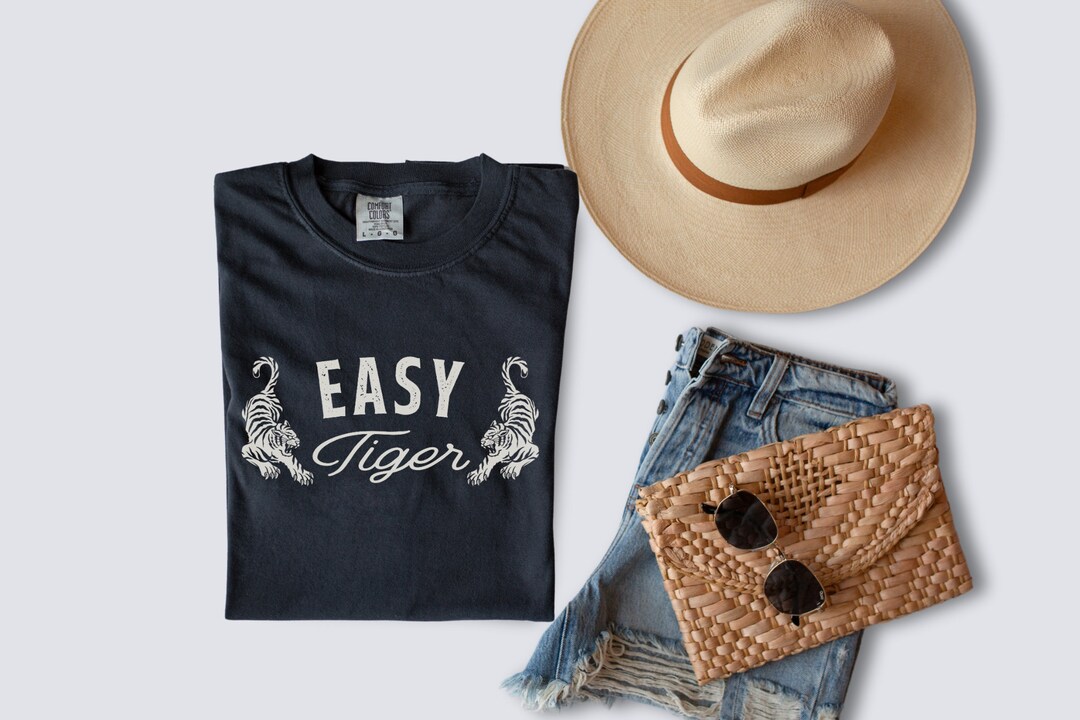 Easy Tiger Shirt Take It Easy Just Breathe Shirt Preppy Clothes Vintage ...