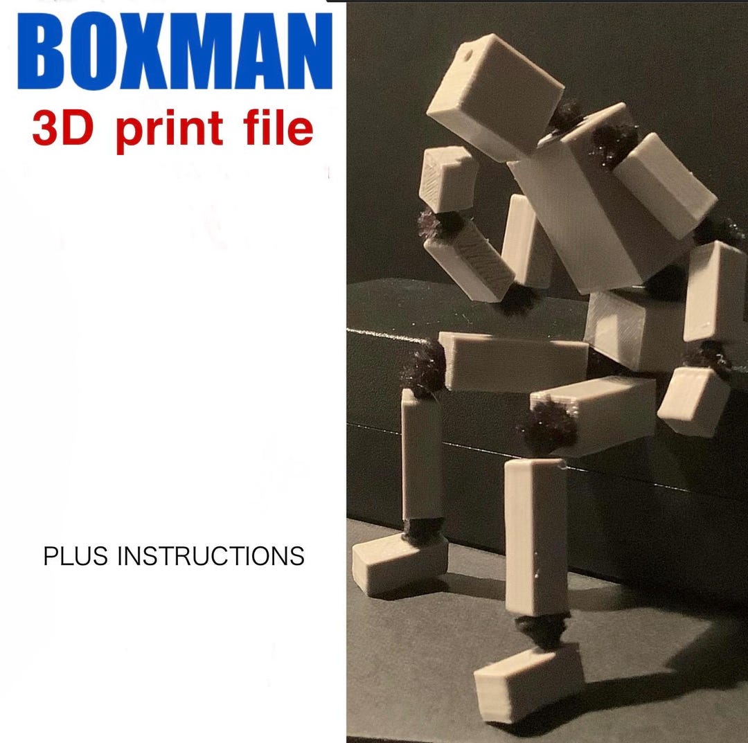Boxman Mannequin 3D Print STL File - Etsy