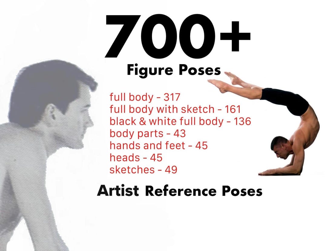 Figure Drawing Reference Poses Photos for Artists Life Models - Etsy