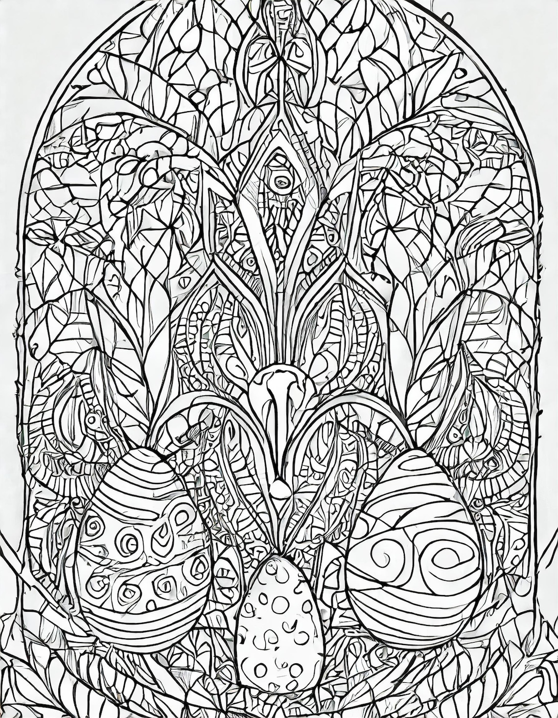 Easter Themed Coloring Pages - Etsy