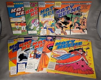 Vintage Katy Keene Comic Books from the 1980s Includes Special Editions - Archie Romance Series