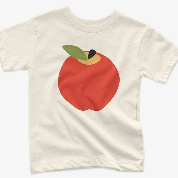 Kids Cute Colorful Food Tee, Kids Retro Aesthetic Shirt, Fashionable Clothing Gift for Kids, Boys Top Clothes Summer, Girls Natural Shirt