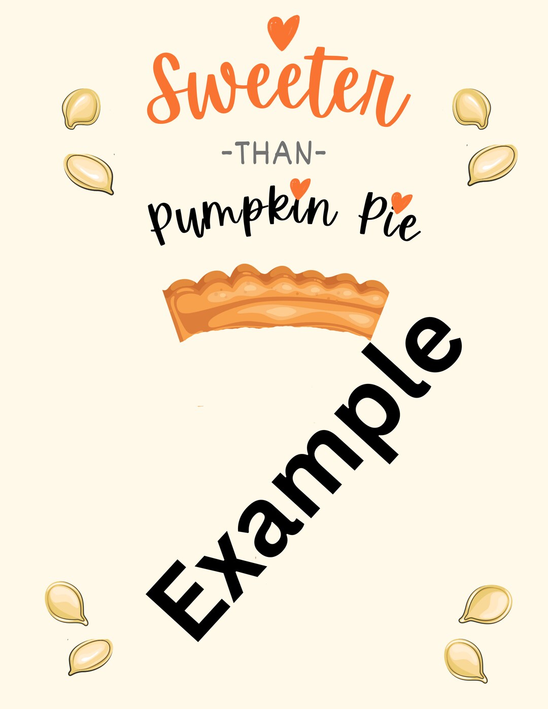 Sweeter Than Pumpkin Pie Footprint Craft - Etsy