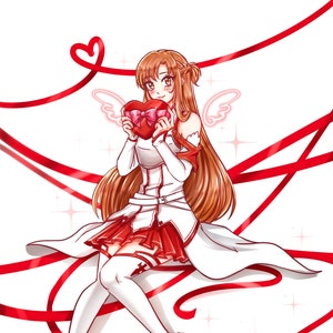 Stampa olografica 8x10 SAO asuna vday