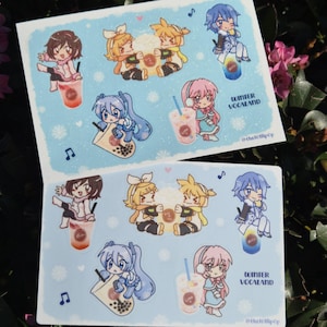 4x6 LIMITED winter vocaloid sticker sheet
